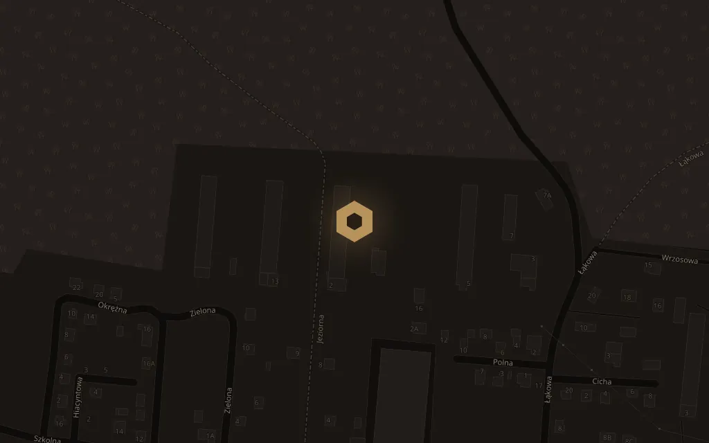 Mapa okolicy hali Twin Detail
